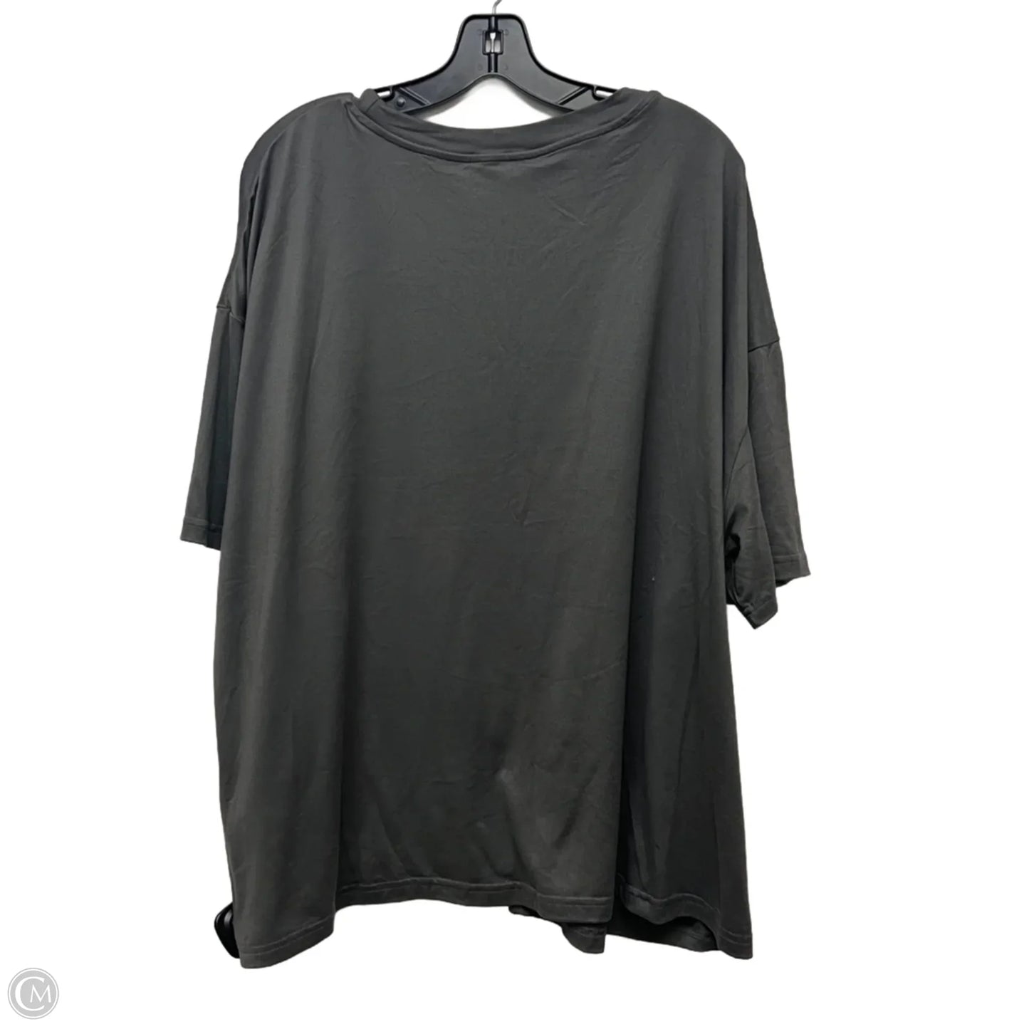 Top Short Sleeve By Shein In Grey, Size: 3x