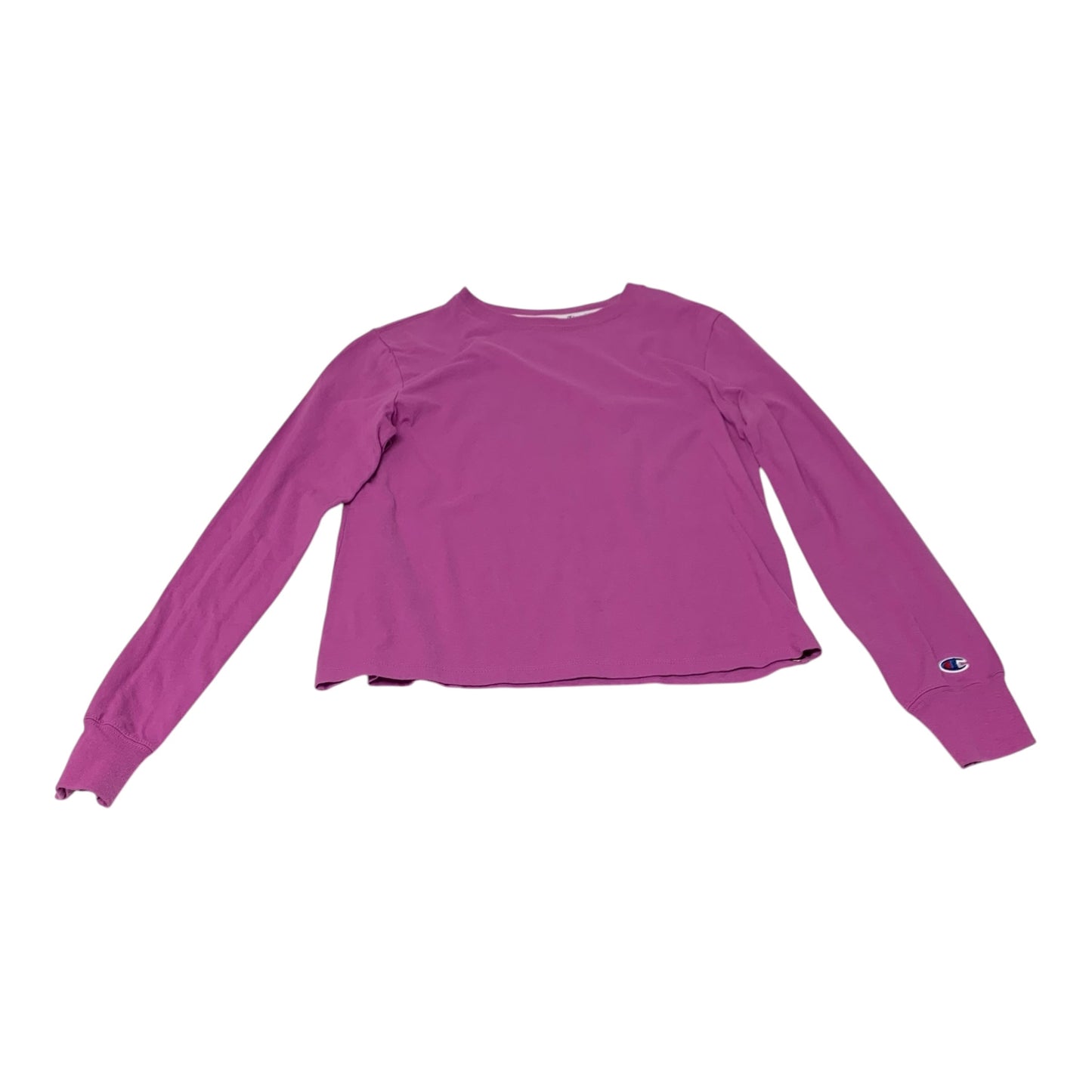 Athletic Top Long Sleeve Crewneck By Champion In Purple, Size: S