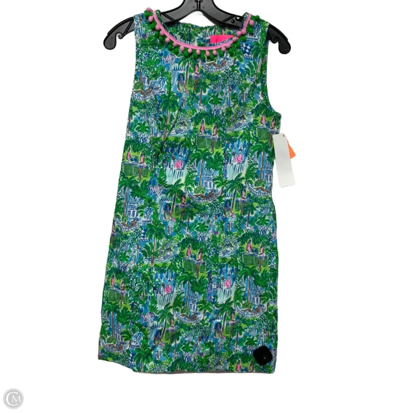Dress Designer By Lilly Pulitzer In Blue & Green, Size: S