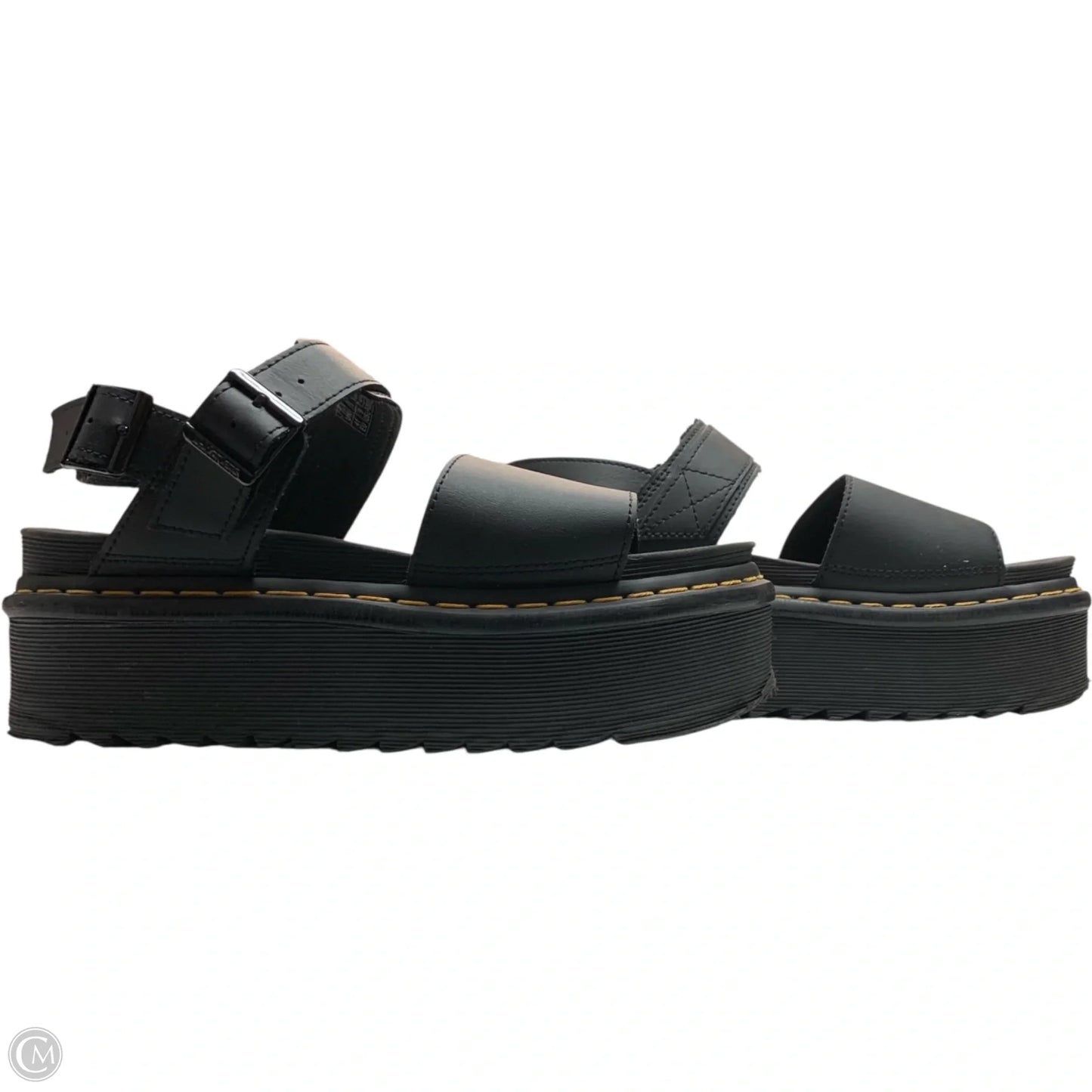 Sandals Heels Platform By Dr Martens In Black, Size: 9