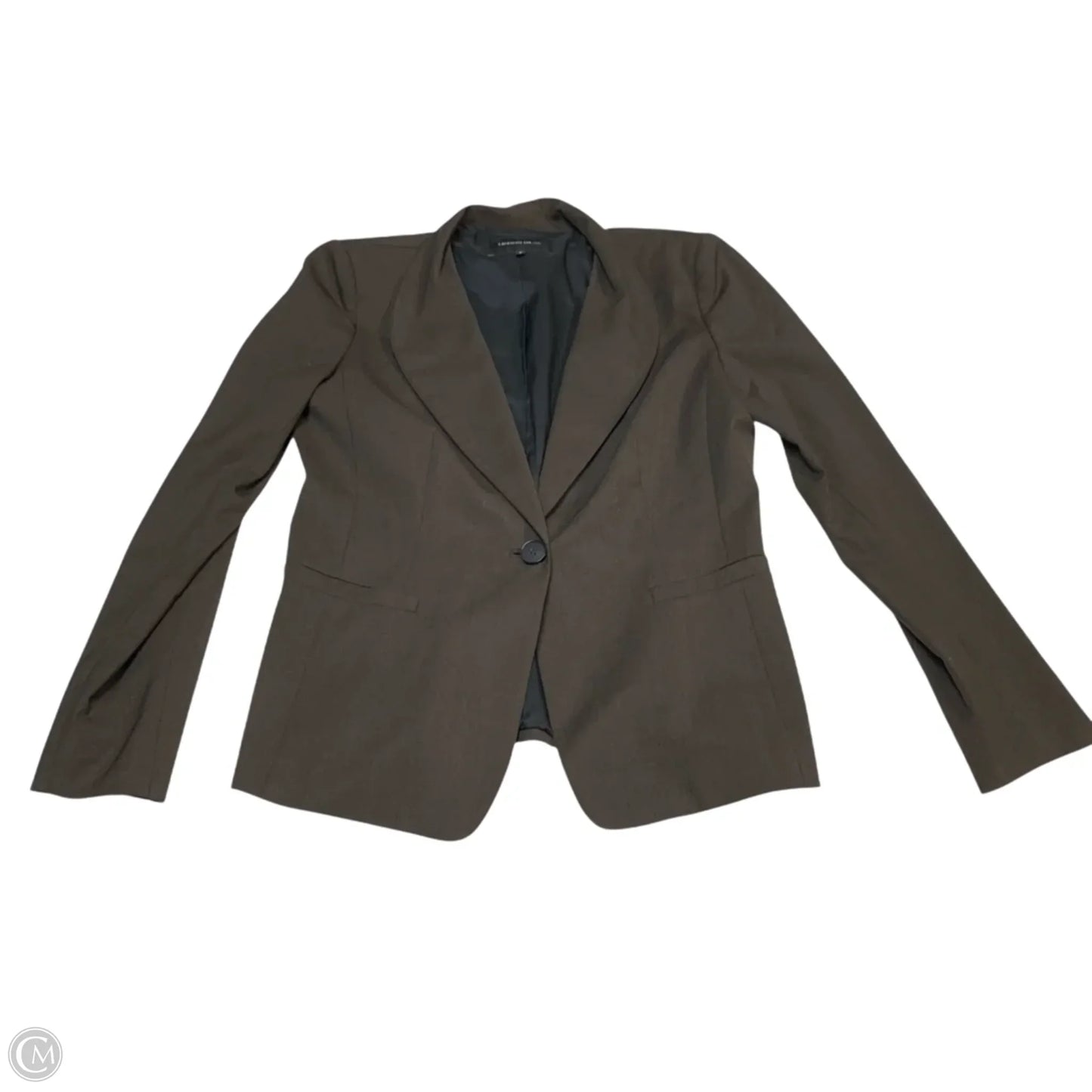 Blazer Designer By Lafayette 148 In Brown, Size: M