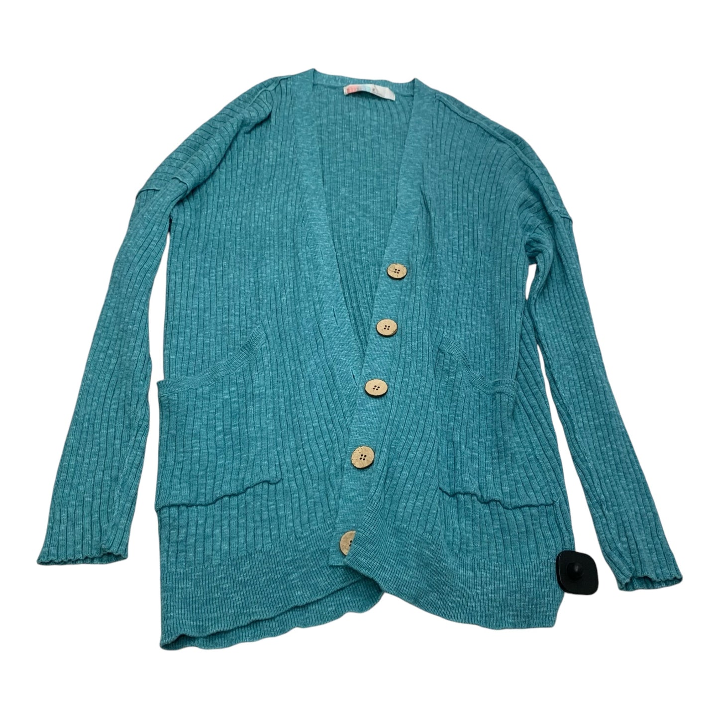 Sweater Cardigan By Free People In Blue, Size: Xs