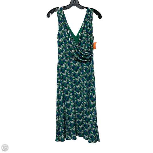 Dress Casual Midi By Boden In Blue & Green, Size: S