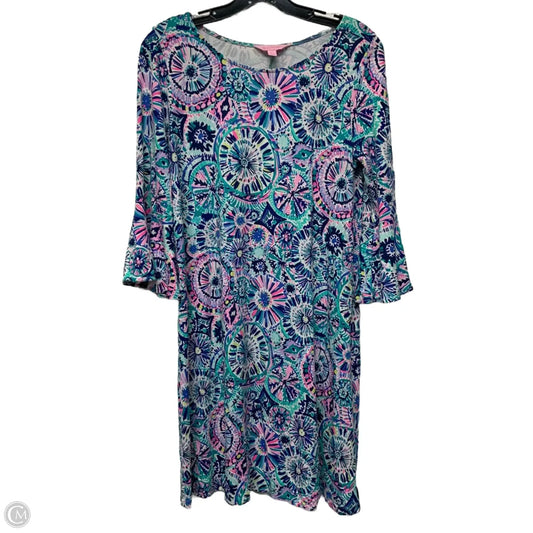 Dress Designer By Lilly Pulitzer In Blue & Green, Size: M