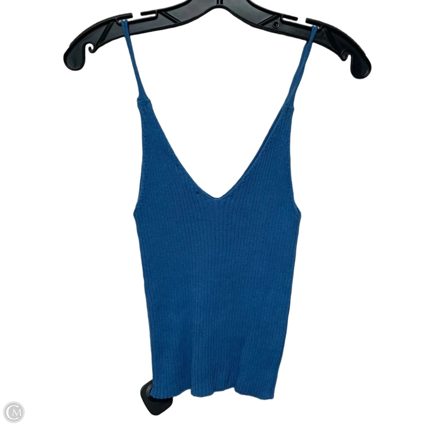 Top Sleeveless By Zara In Blue, Size: S