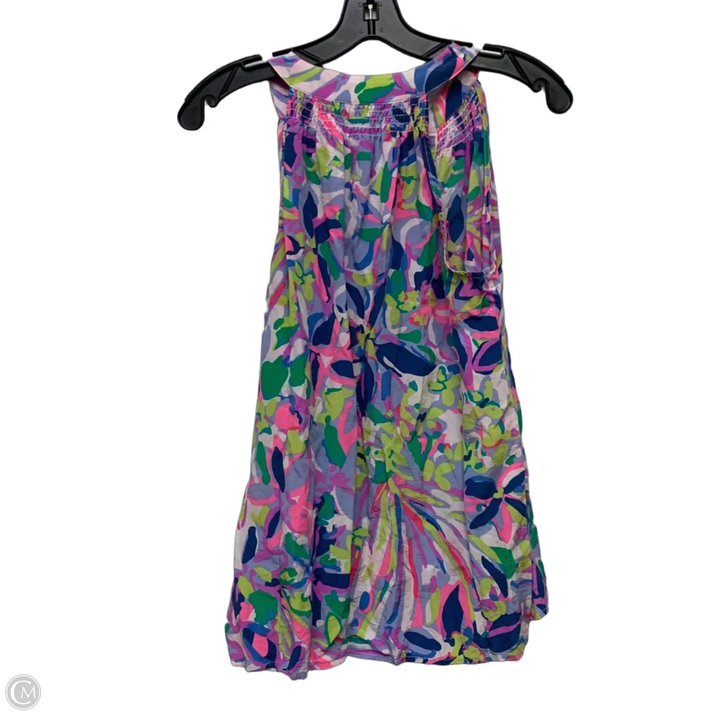 Top Sleeveless Designer By Lilly Pulitzer In Green & Purple, Size: M