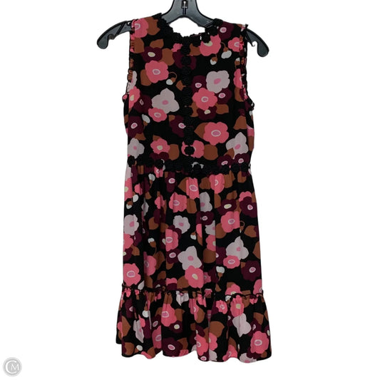Dress Designer By Kate Spade In Black & Pink, Size: Xs