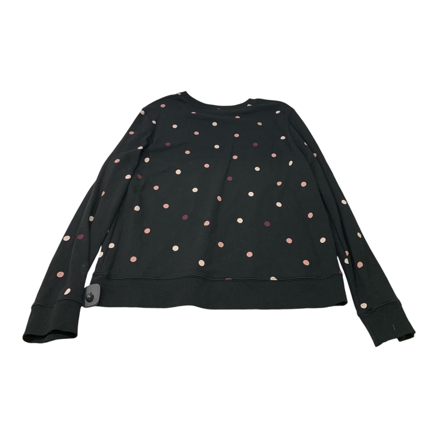 Sweatshirt Designer By Kate Spade In Black & Pink, Size: Xl