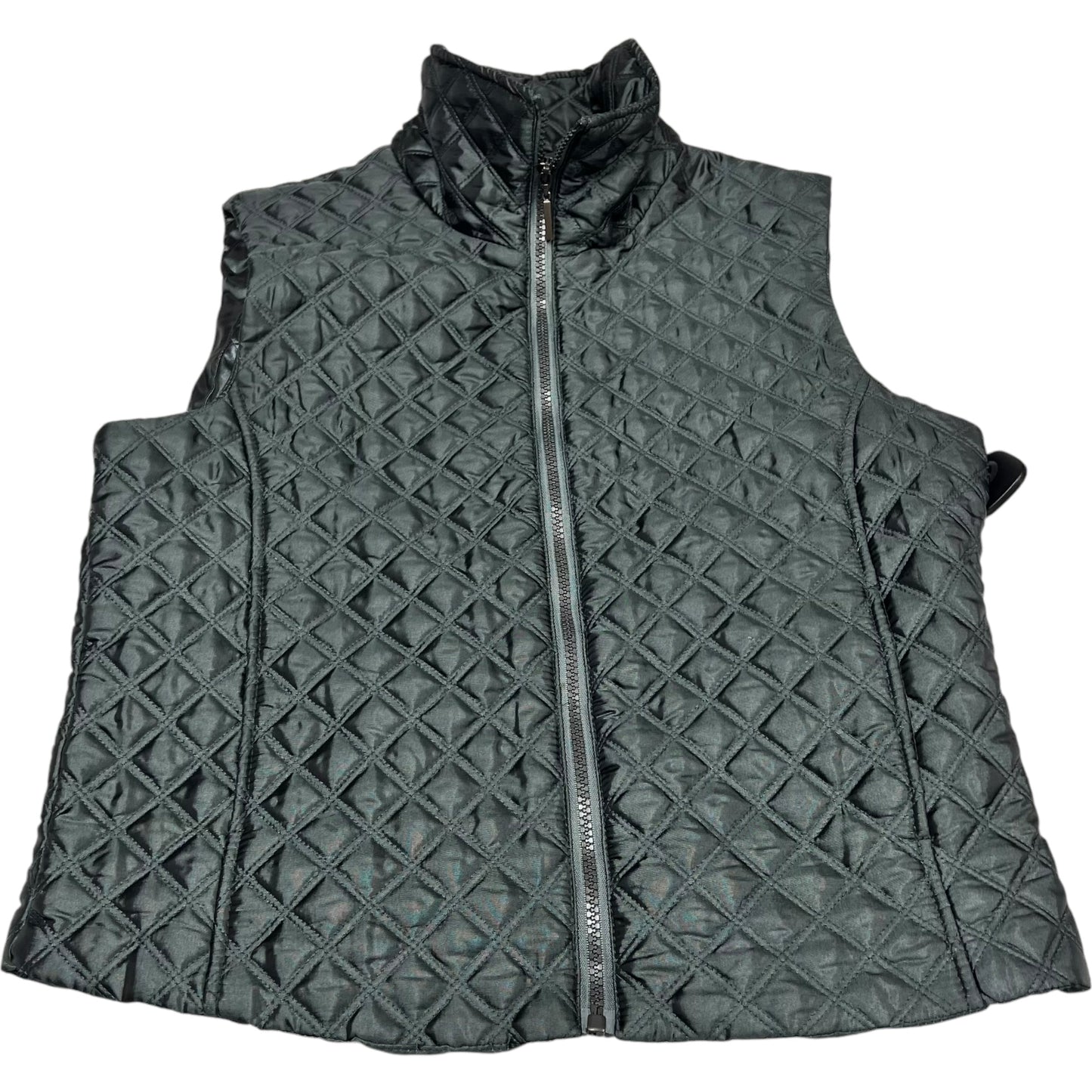 Vest Puffer & Quilted By Weatherproof In Grey, Size: M