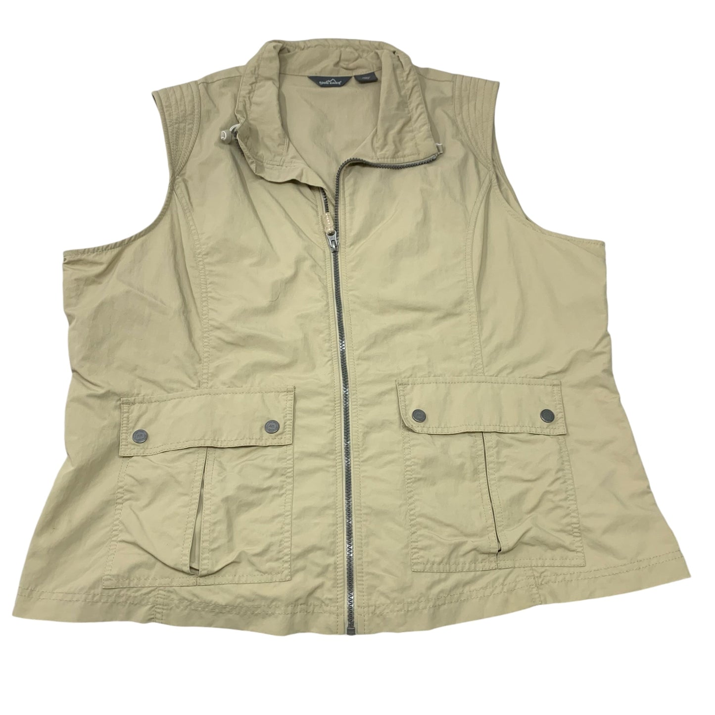 Vest Other By Eddie Bauer In Tan, Size: 1x