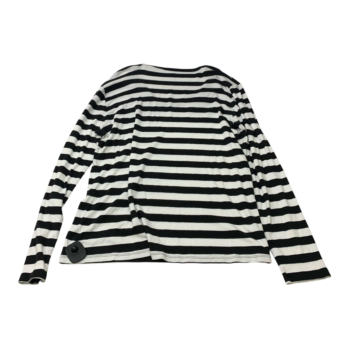 Top Long Sleeve By Gap In Black & White, Size: 1x