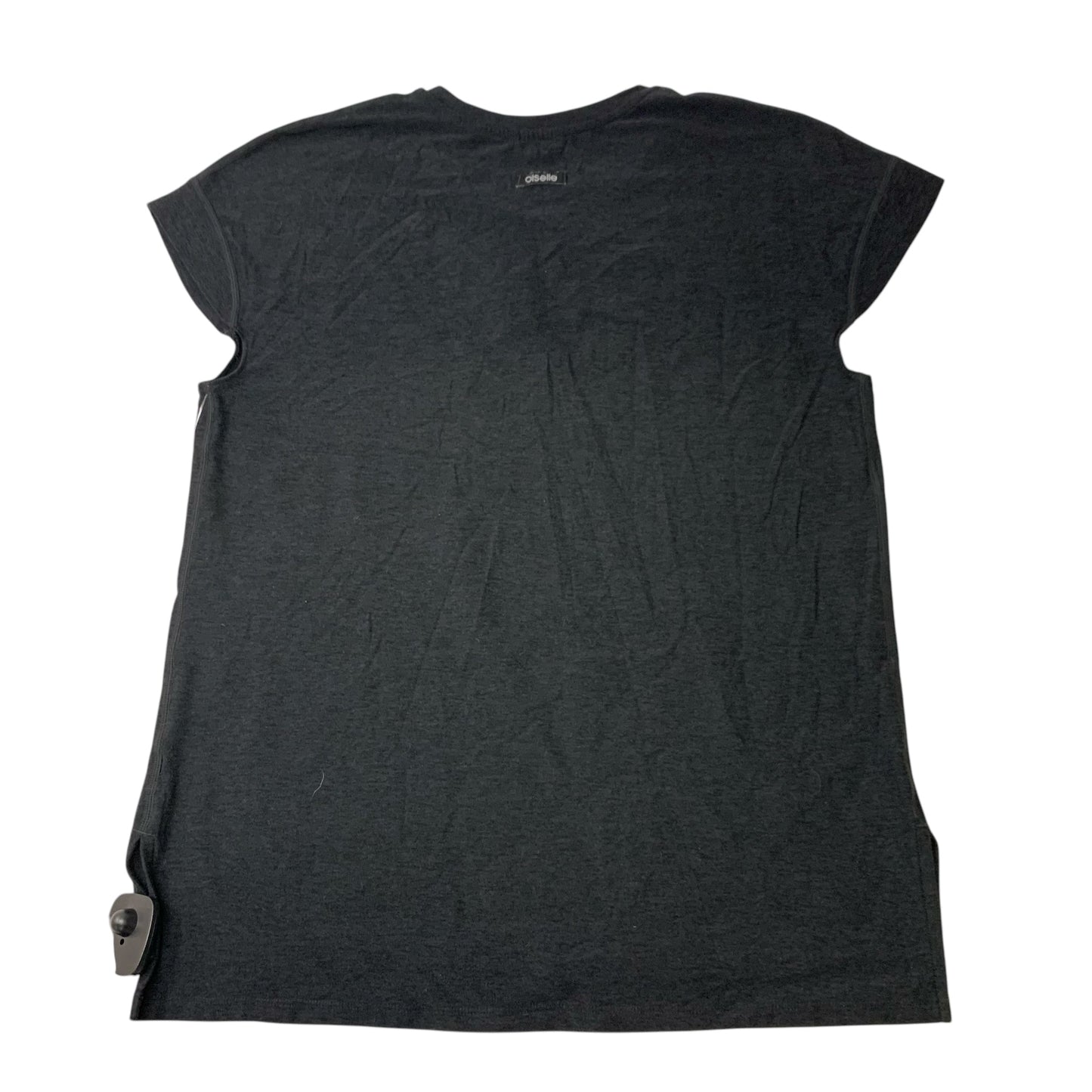 Athletic Top Short Sleeve By Oiselle In Black, Size: S