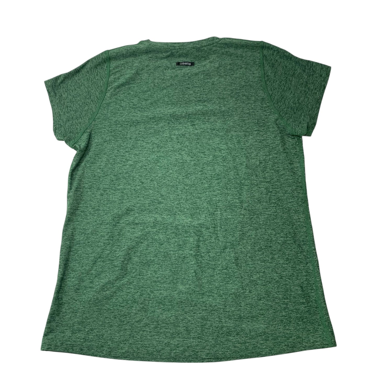 Athletic Top Short Sleeve By Oiselle In Green, Size: M