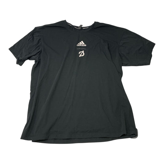 Athletic Top Short Sleeve By Adidas In Black, Size: M