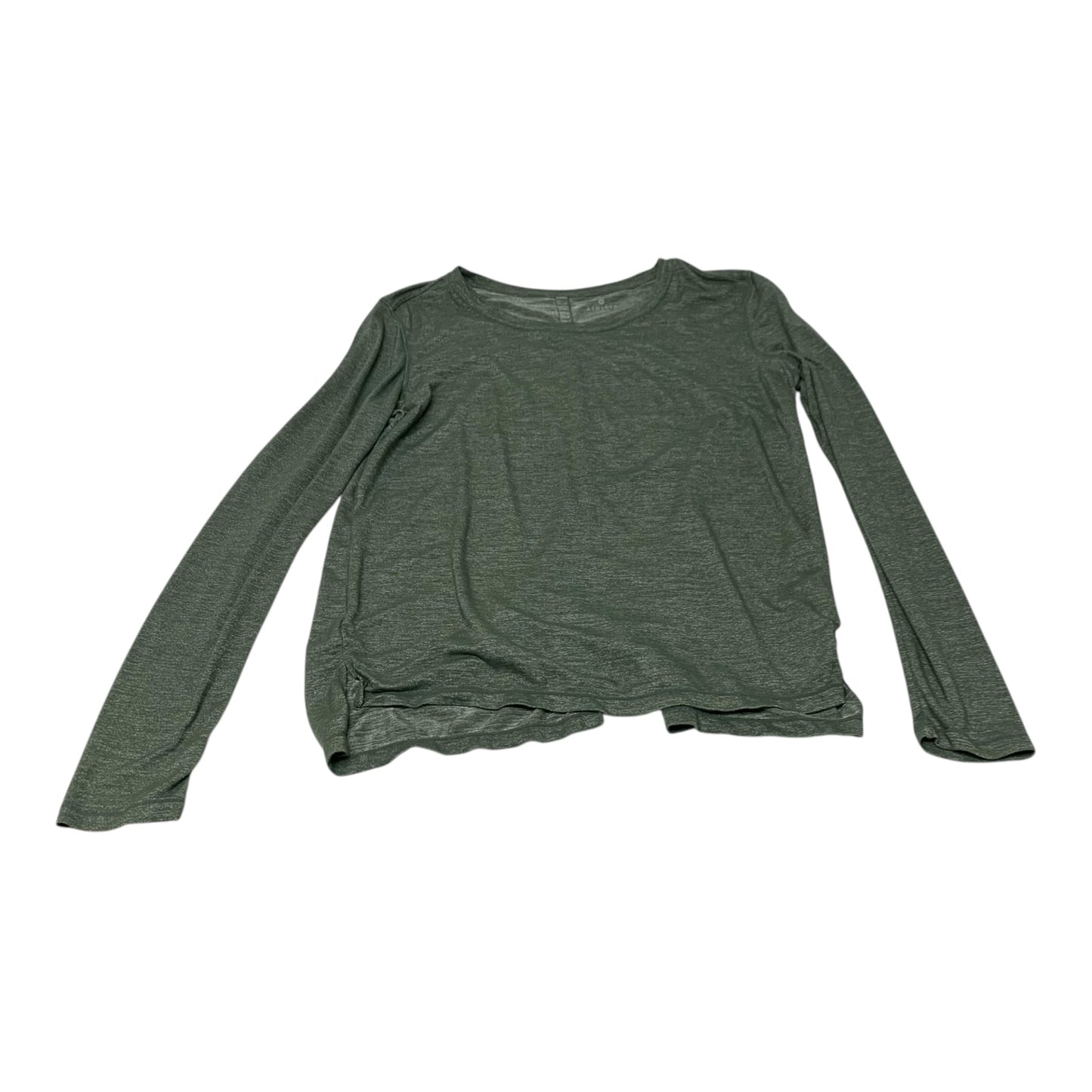 Athletic Top Long Sleeve Crewneck By Athleta In Green, Size: S