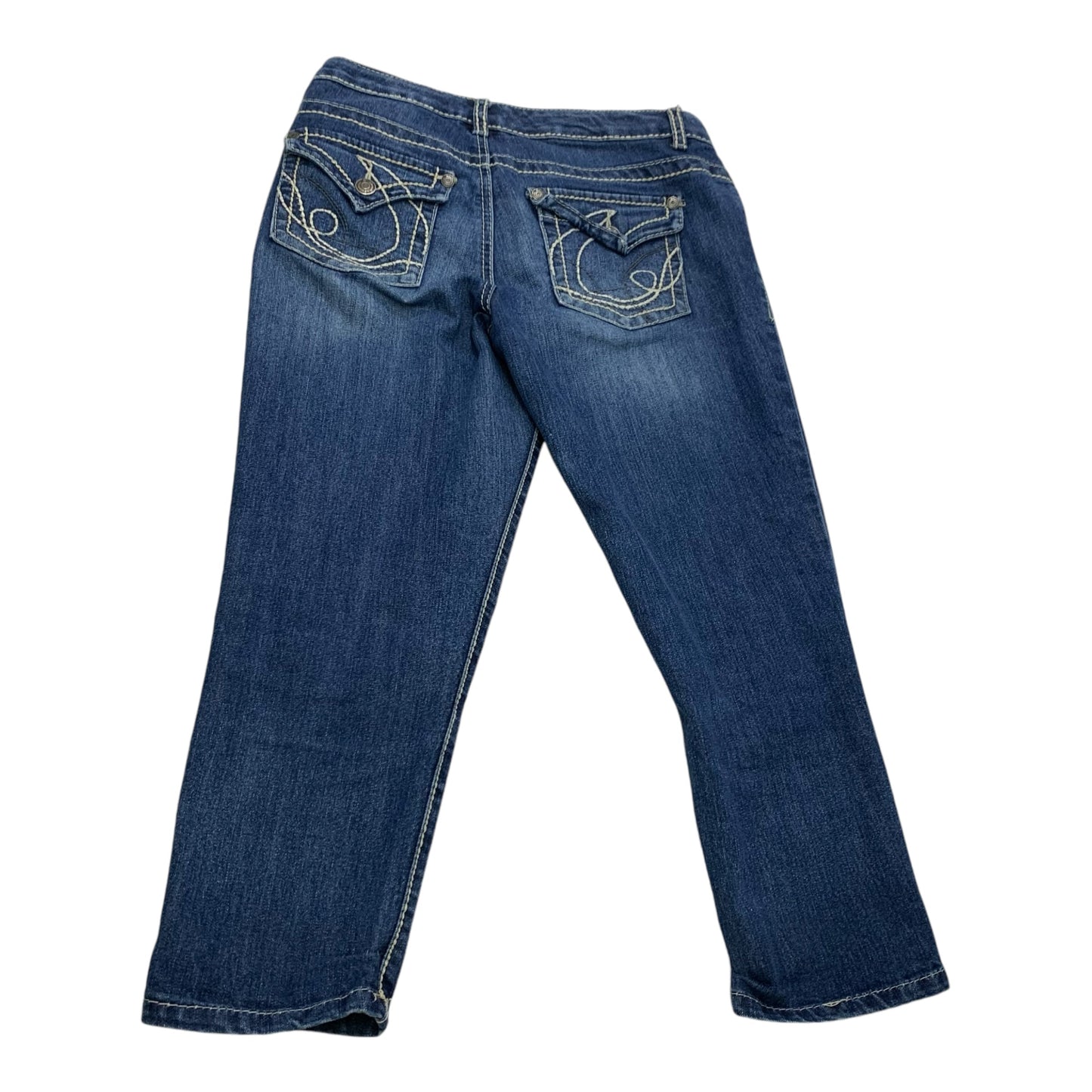 Jeans Straight By Nine West In Blue Denim, Size: 6p