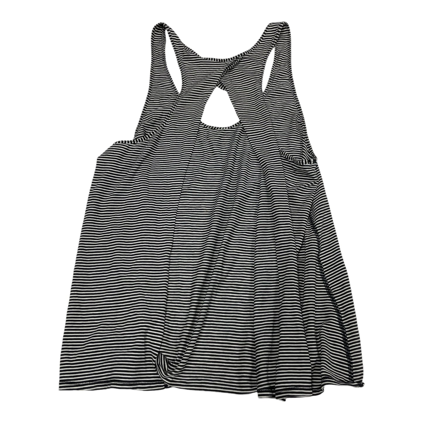 Athletic Tank Top By Lululemon In Black & White, Size: S