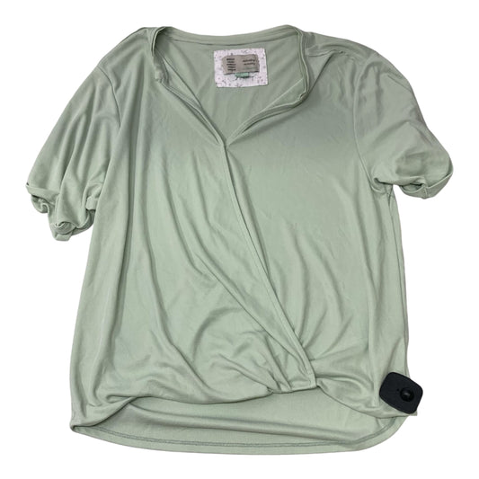 Top Short Sleeve By Anthropologie In Green, Size: Xs