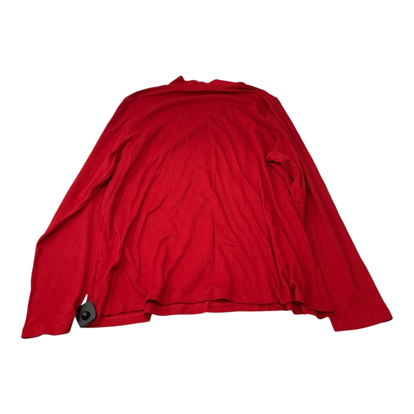 Top Long Sleeve By Croft And Barrow In Red, Size: 2x