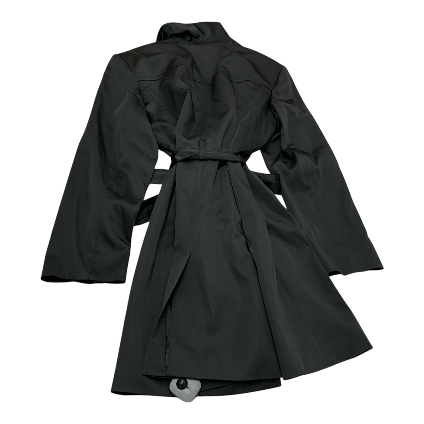 Coat Trench Coat By Kasper In Black, Size: 1x