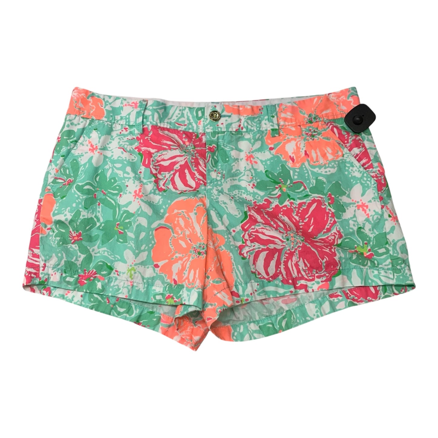 Shorts Designer By Lilly Pulitzer In Green & Pink, Size: 16