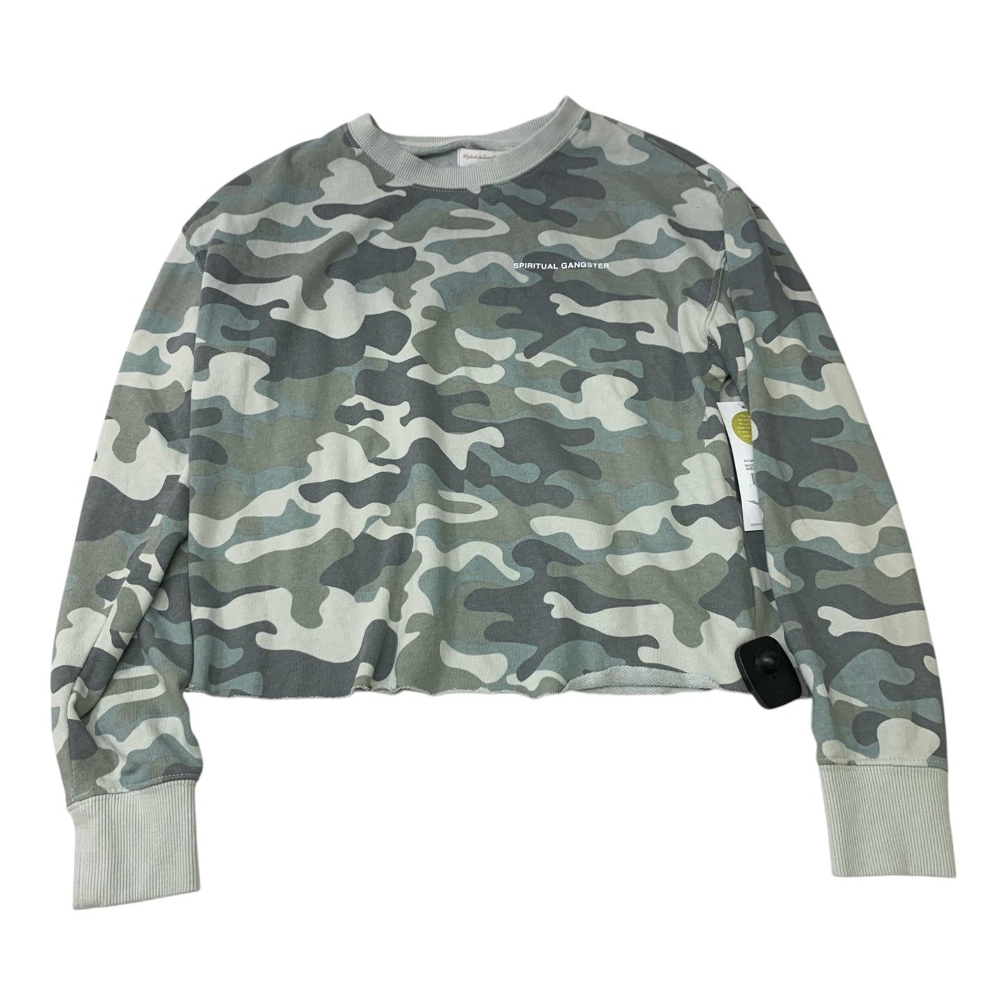 Sweatshirt Crewneck By Spiritual Gangster In Camouflage Print, Size: Xs