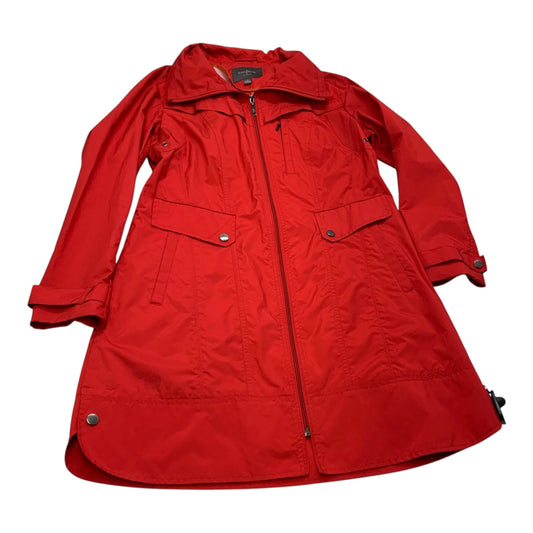 Jacket Windbreaker By Cole-haan In Red, Size: S