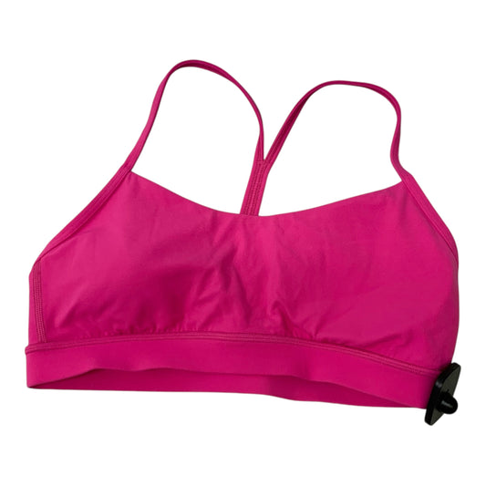 Athletic Bra Designer By Lululemon In Pink, Size: M