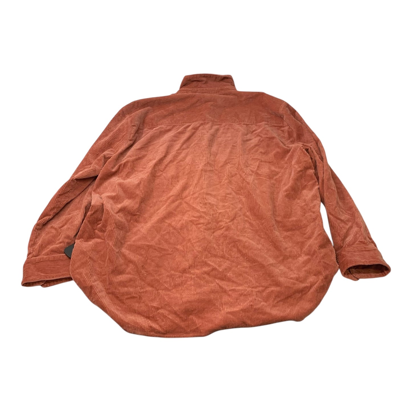 Jacket Shirt By Madewell In Orange, Size: Xl