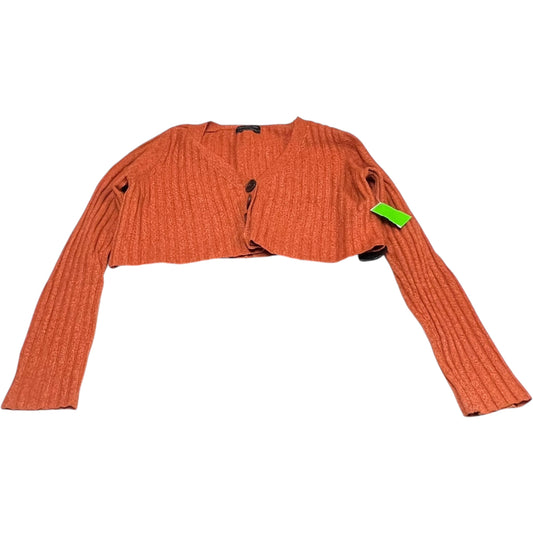 Sweater Cardigan By Urban Outfitters In Orange, Size: S