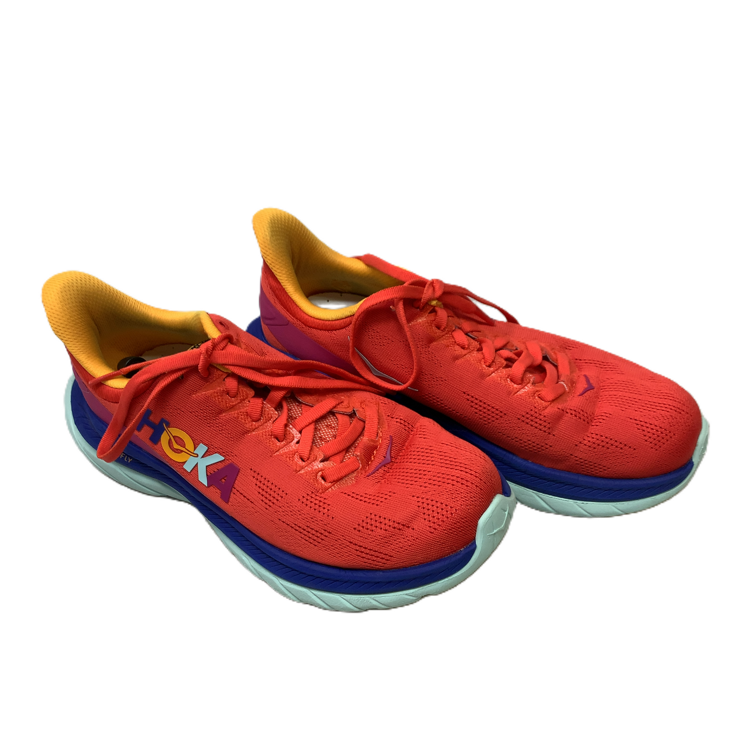 Purple & Red  Shoes Athletic By Hoka  Size: 7