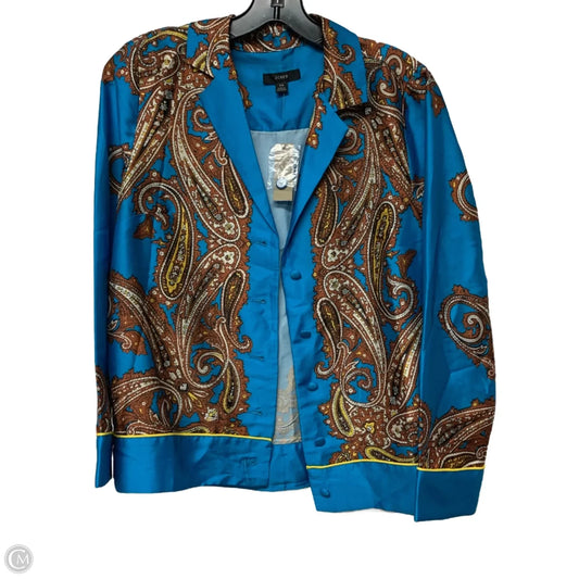 Blouse Long Sleeve By J. Crew In Blue, Size: Xs