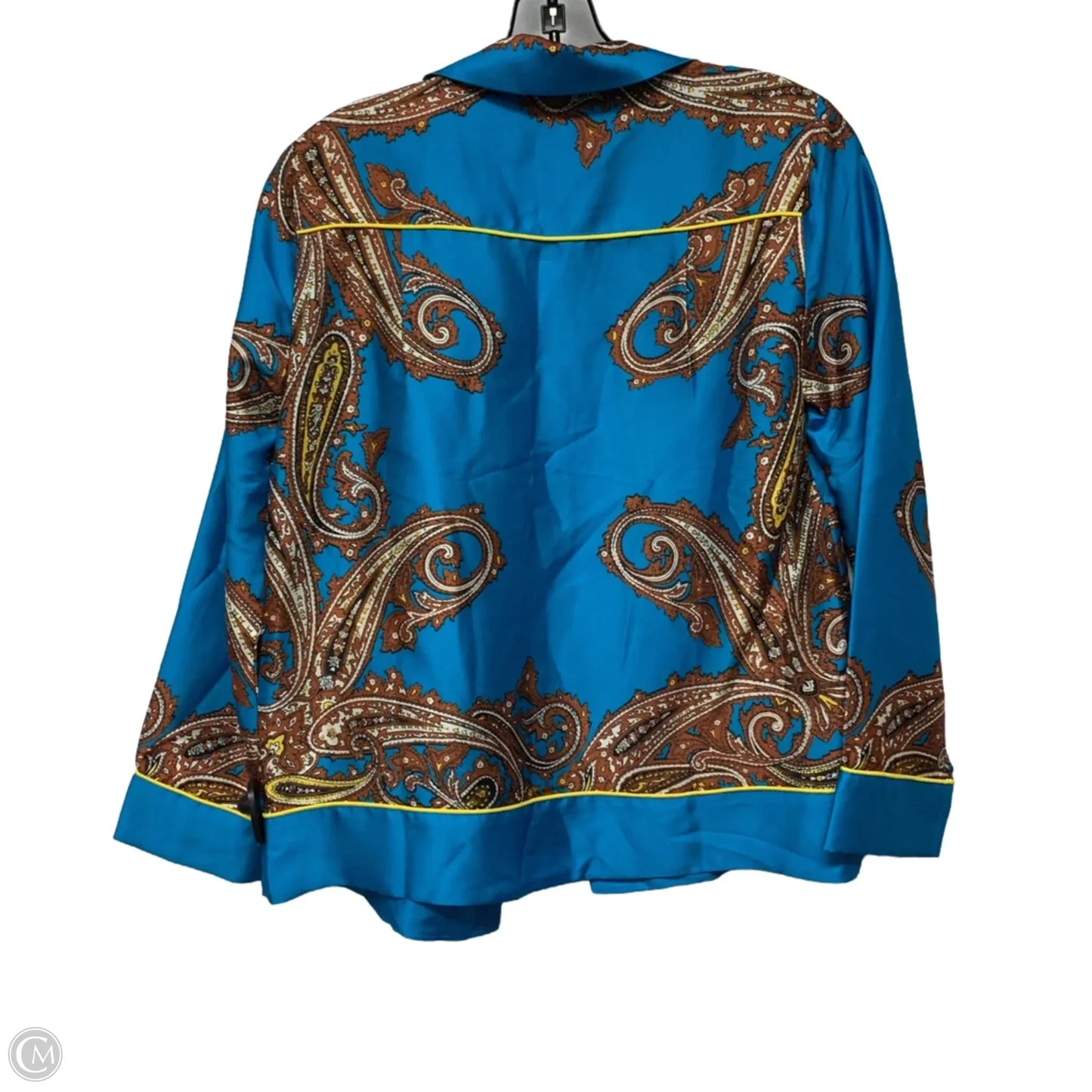 Blouse Long Sleeve By J. Crew In Blue, Size: Xs