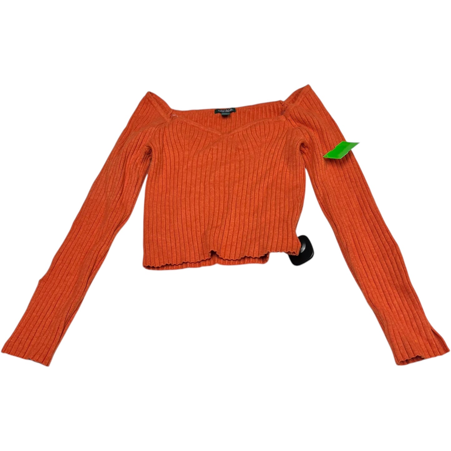 Top Long Sleeve By Wild Fable In Orange, Size: Xs