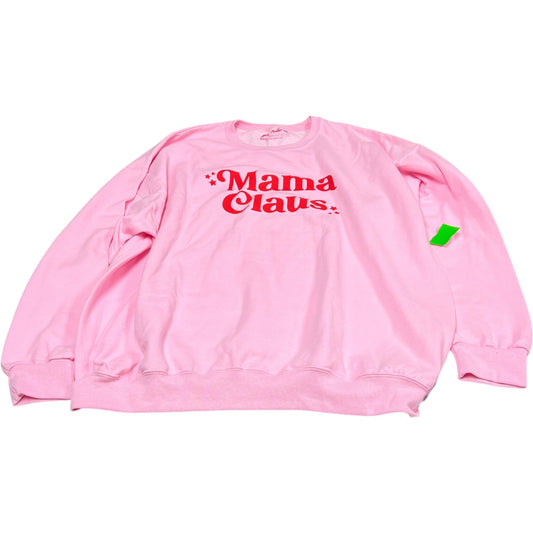 Sweatshirt Crewneck By Girl Tribe Co In Pink, Size: 2x