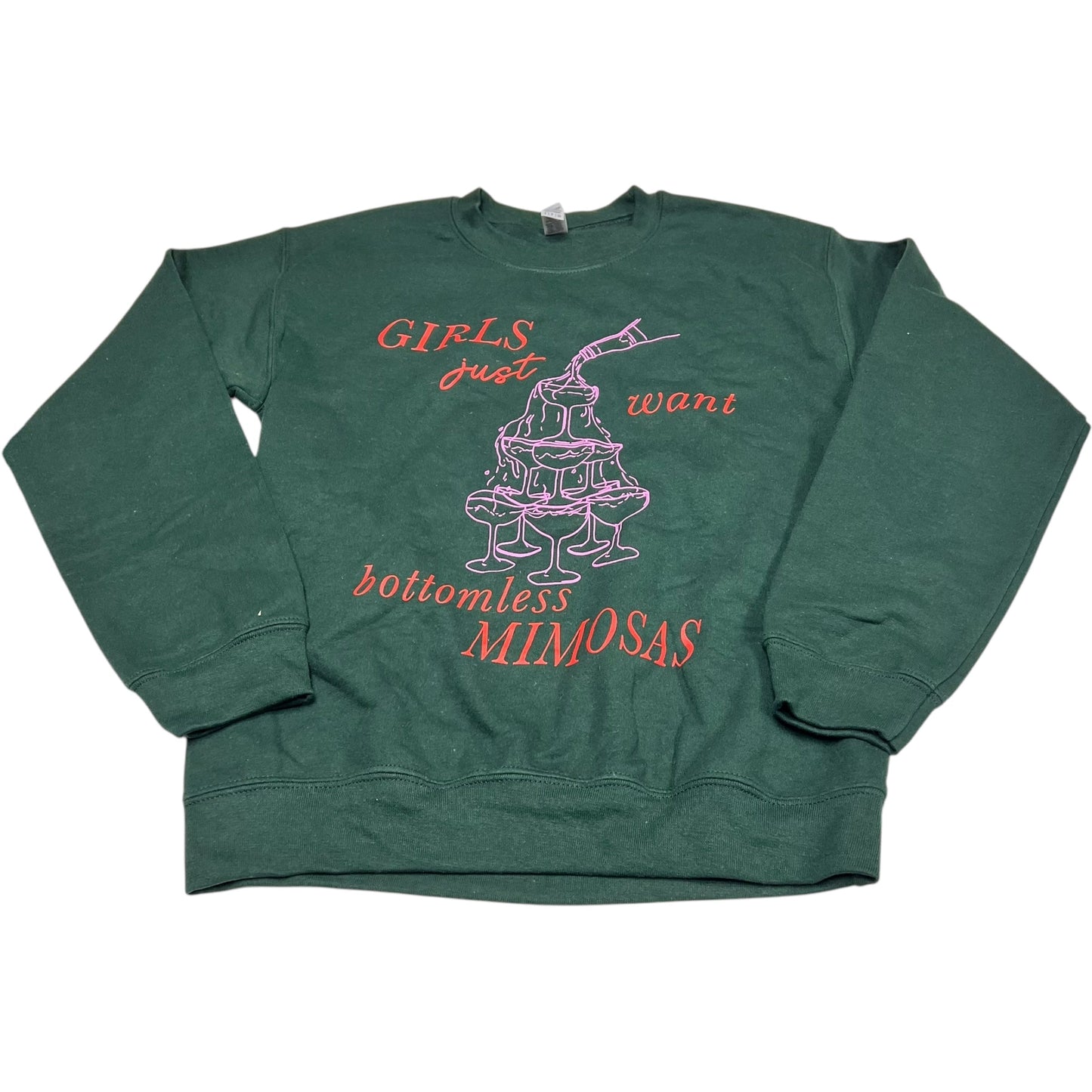 Sweatshirt Crewneck By Gildan In Green, Size: S