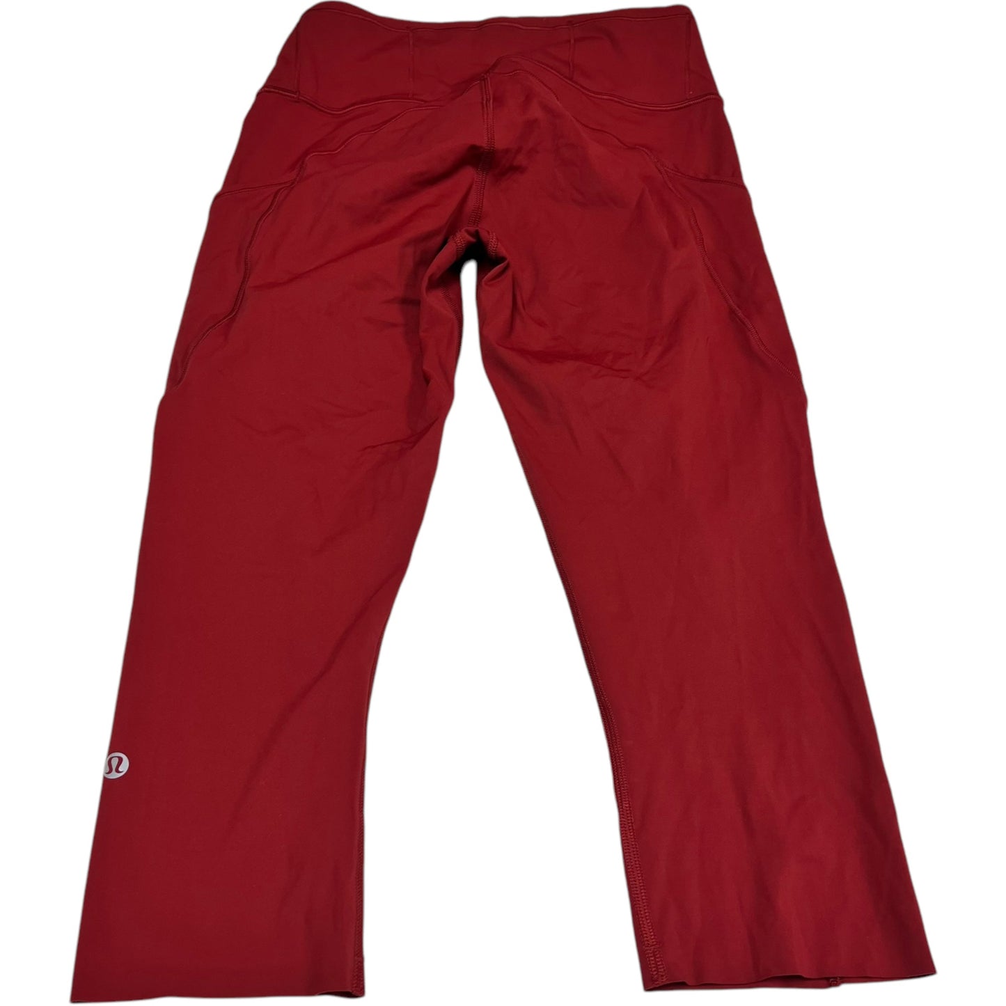 Athletic Legging Capris By Lululemon In Red, Size: S