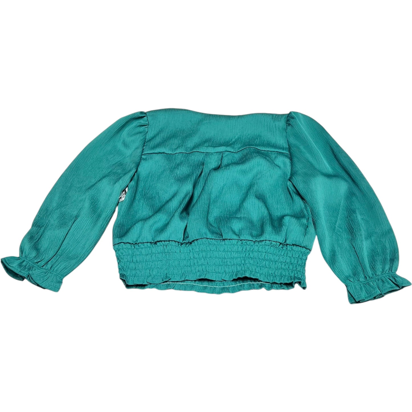 Blouse 3/4 Sleeve By Monteau In Green, Size: M