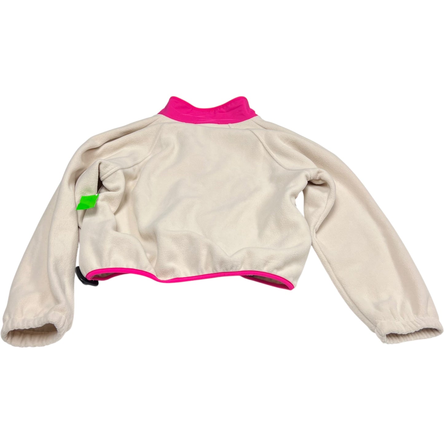 Jacket Fleece By Hippie Rose In Cream & Pink, Size: M