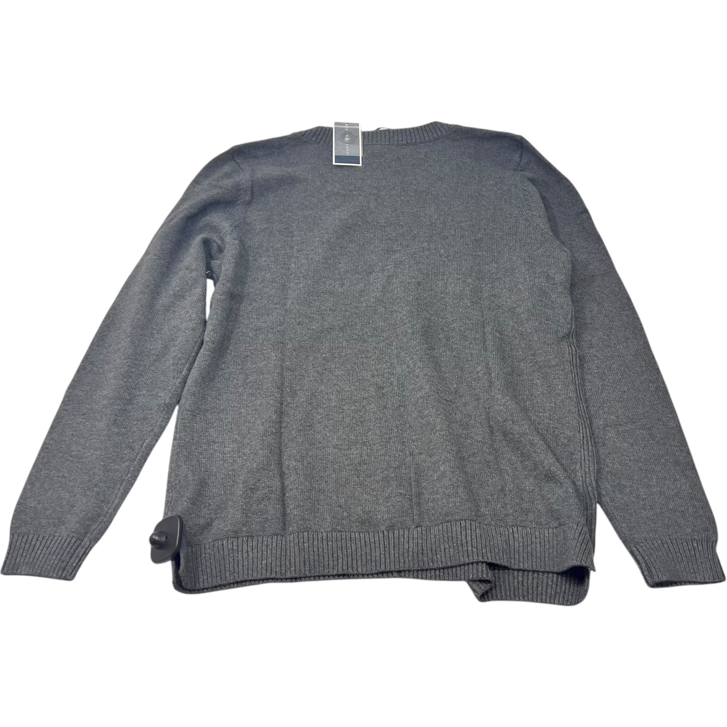 Sweater By Karen Scott In Grey, Size: M