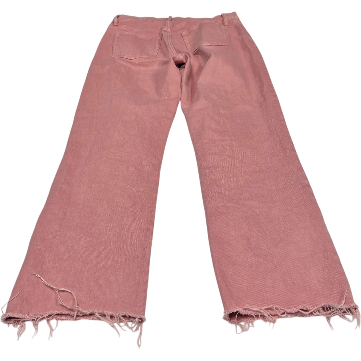 Jeans Straight By Loft In Pink Denim, Size: 0