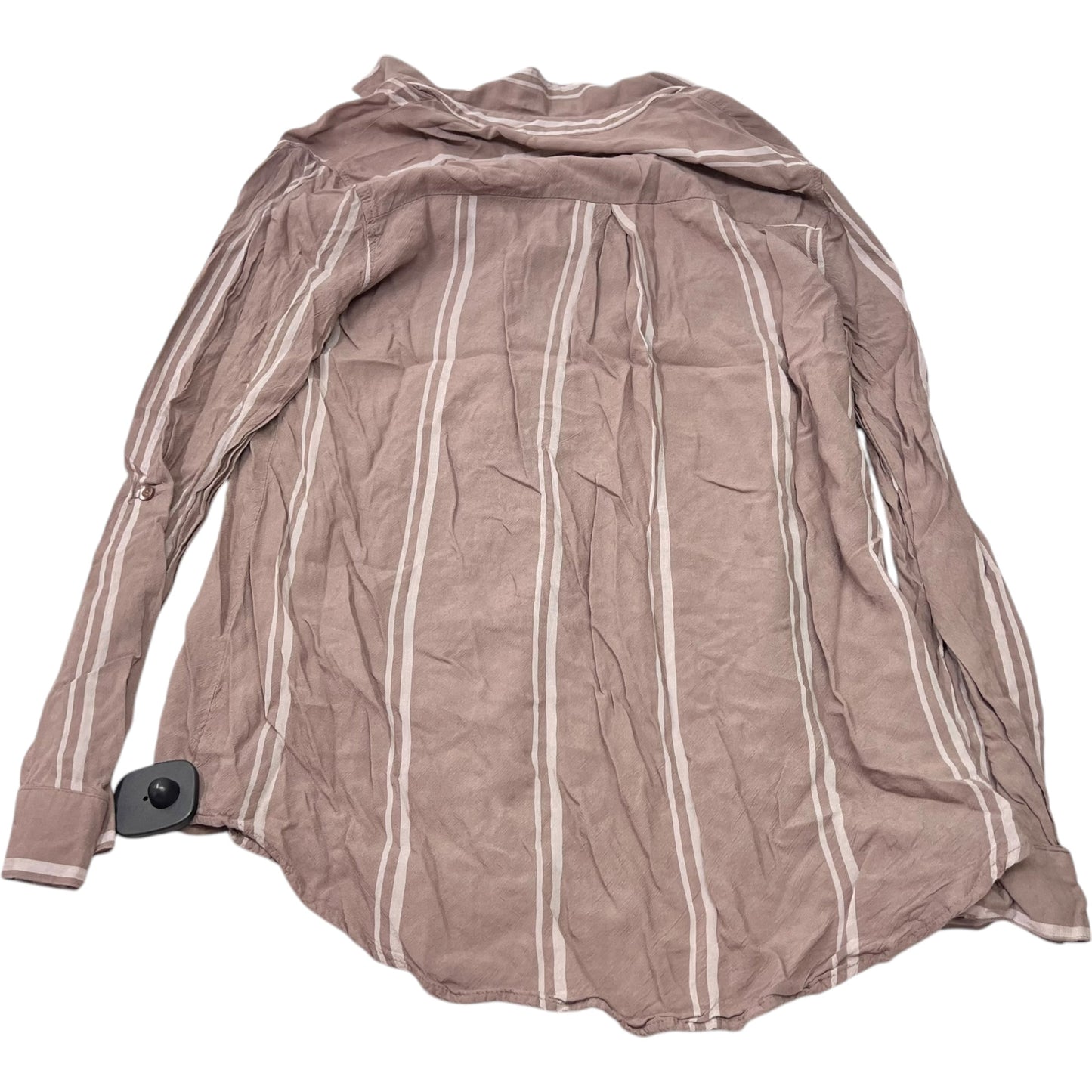 Top Long Sleeve By Blu Pepper In Brown, Size: M