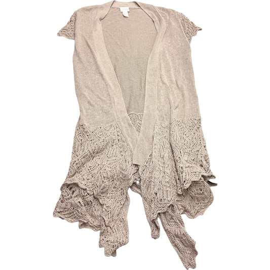 Cardigan By Chicos In Beige, Size: S