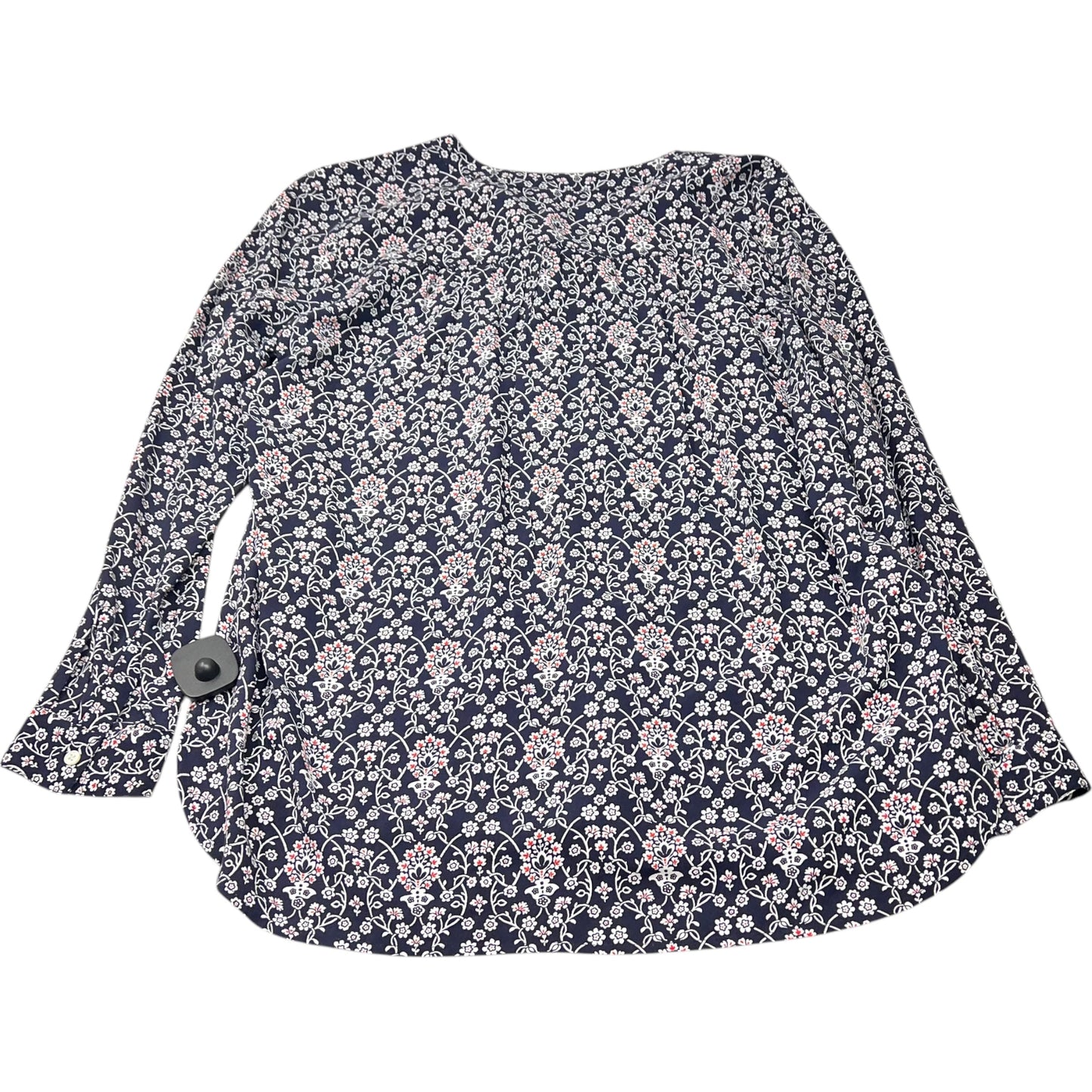 Top Long Sleeve By Loft In Navy, Size: M