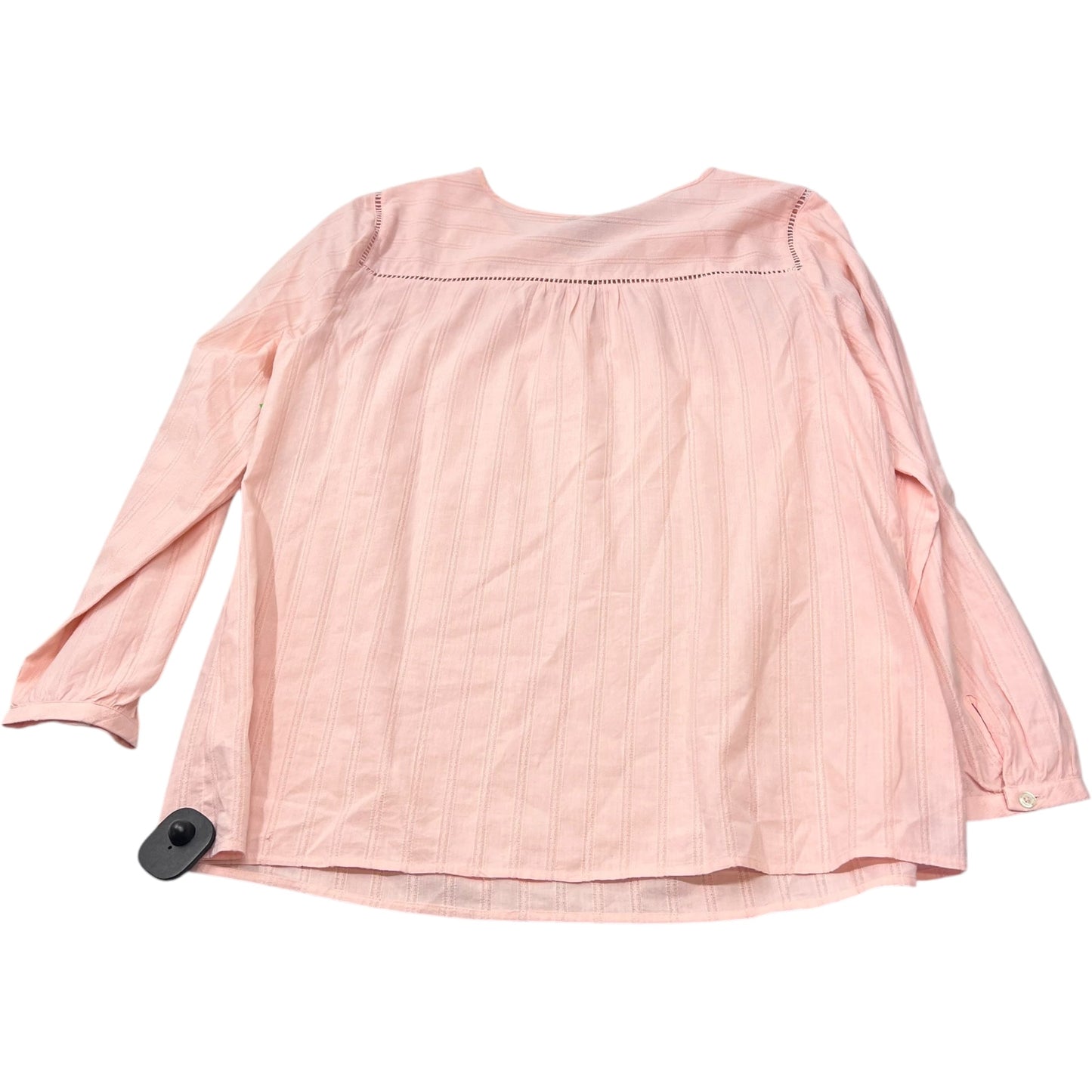 Top Long Sleeve By Talbots In Pink, Size: L