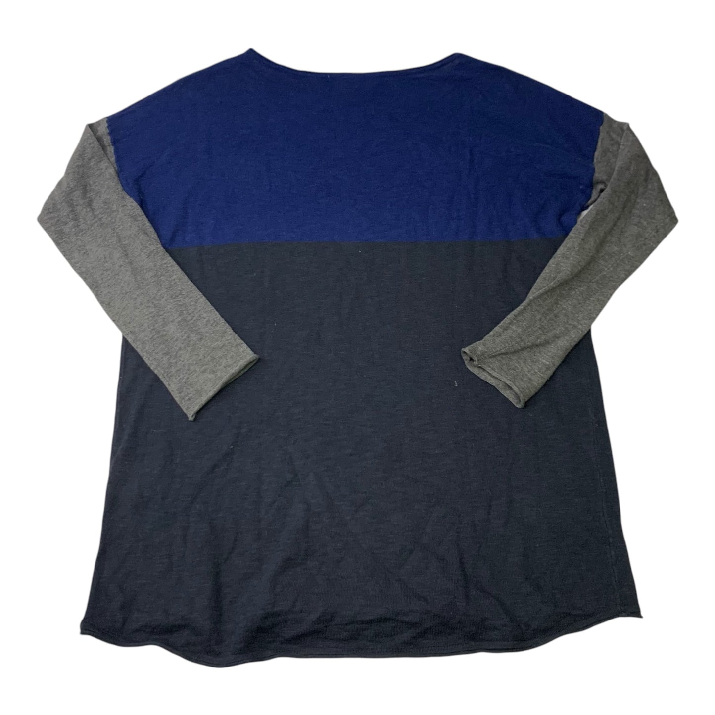 Top Long Sleeve By Vince In Blue & Grey, Size: Xs