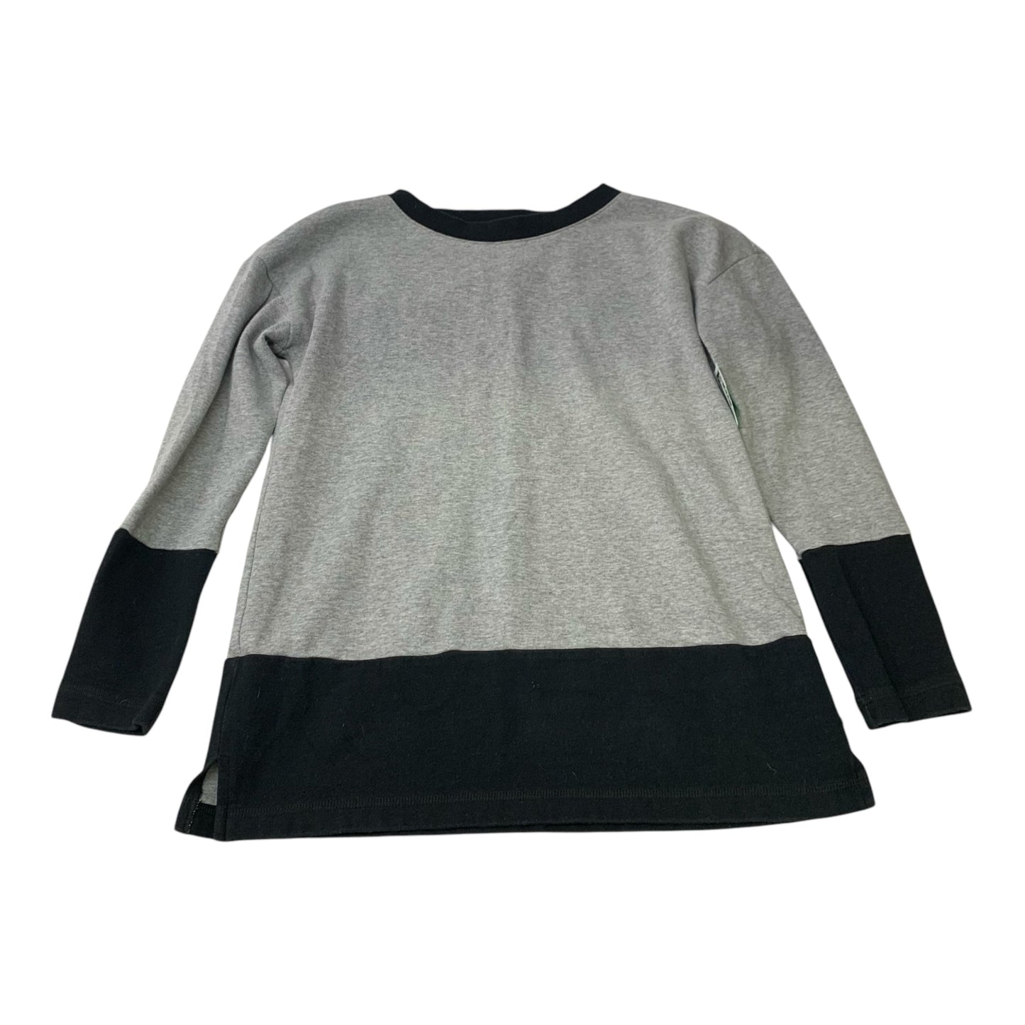 Top Long Sleeve By Talbots In Black & Grey, Size: S