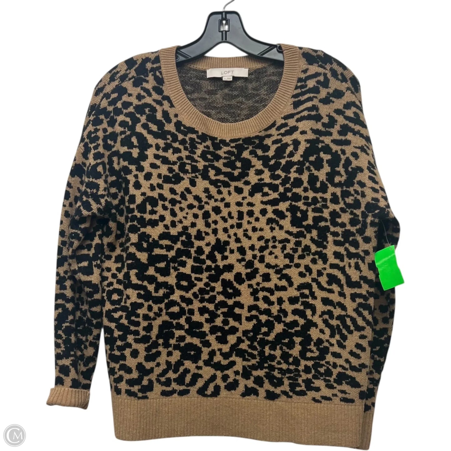Sweater By Loft In Animal Print, Size: S
