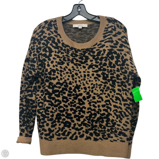Sweater By Loft In Animal Print, Size: S