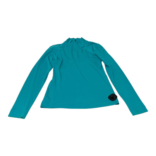 Athletic Top Long Sleeve Collar By Crane In Blue, Size: S